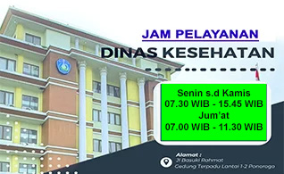 Kiri - Jam Pelayanan Dinas Kesehatan